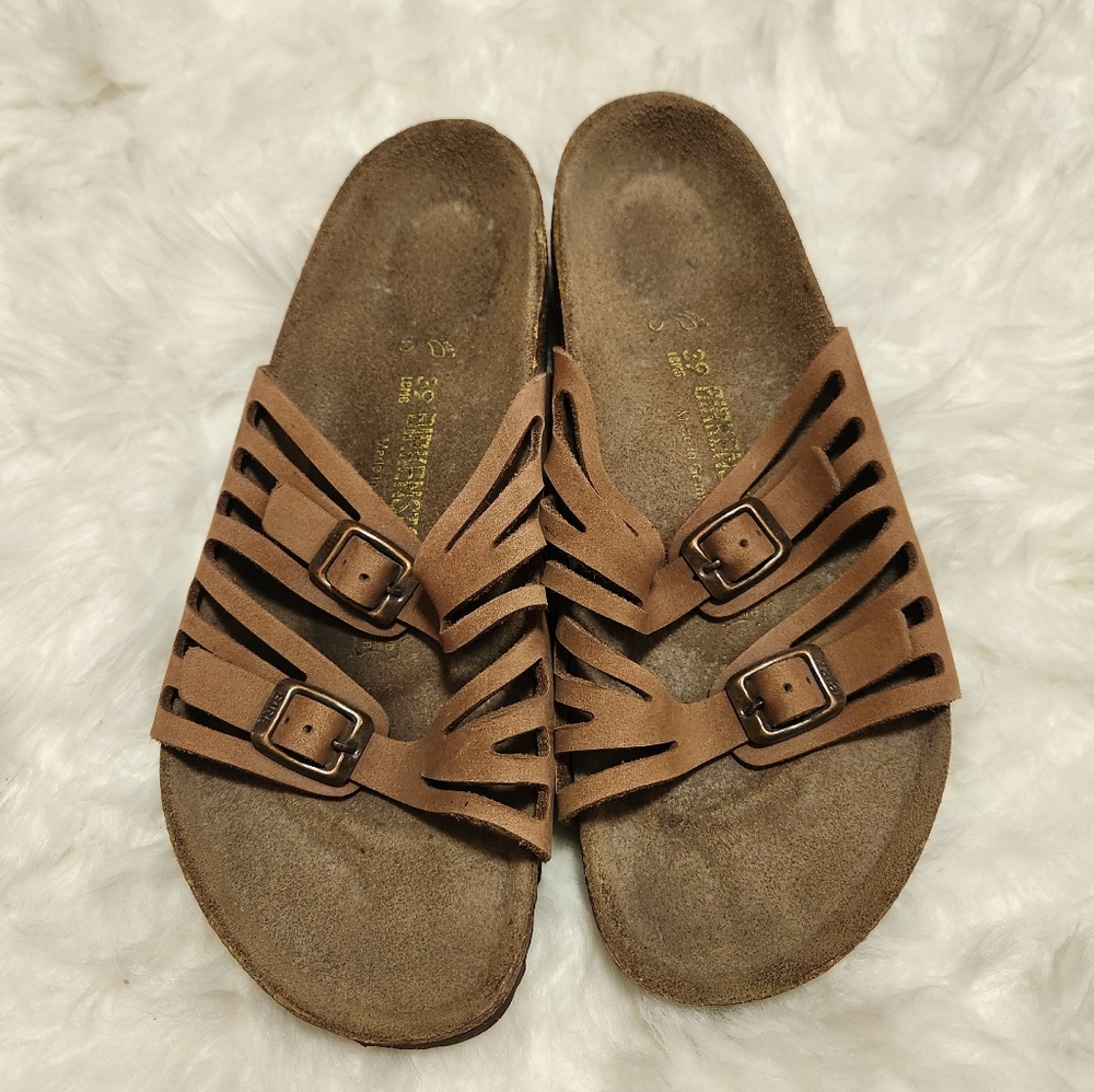 Birkenstock Brown Strappy Sandals